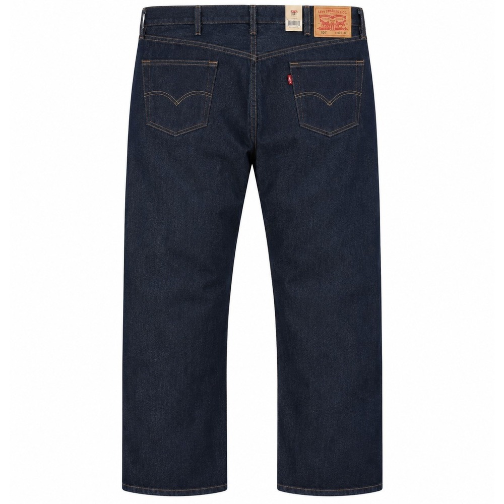 NWT Levis 501 Original Fit Jeans Mens 60X30 Big & Tall Dark Indigo 100% Cotton